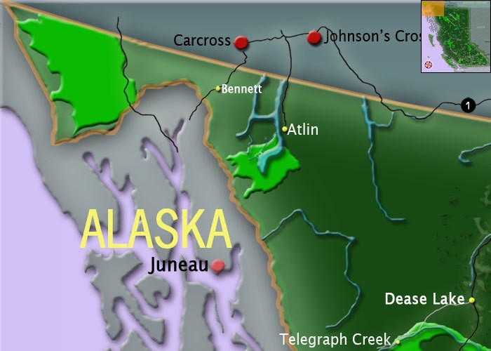Map Northern BC